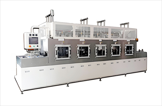 Pass-through cleaning machine